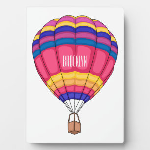 Warmluchtballonafbeelding cartoon fotoplaat