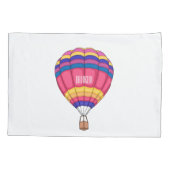 Warmluchtballonafbeelding cartoon kussensloop (Achterkant)