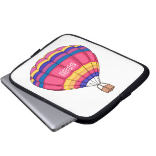 Warmluchtballonafbeelding cartoon laptop sleeve