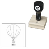 Warmluchtballonafbeelding cartoon 	rubberstempel (Gestempeld)