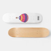 Warmluchtballonafbeelding cartoon skateboard (Horizontaal)