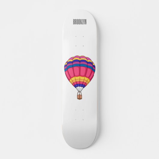 Warmluchtballonafbeelding cartoon skateboard (Voorkant)