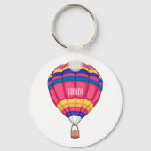 Warmluchtballonafbeelding cartoon sleutelhanger (Voorkant)