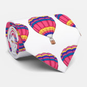 Warmluchtballonafbeelding cartoon stropdas (Opgerold)