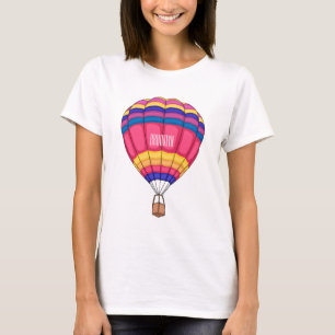 Warmluchtballonafbeelding cartoon t-shirt