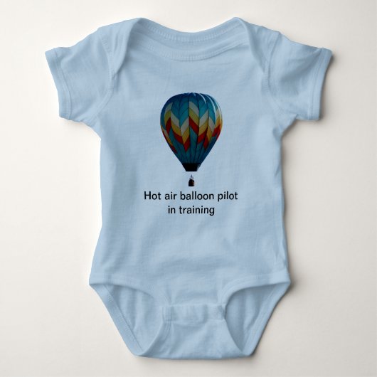 Warmluchtballonpiloot in trainingscreeper romper (Voorkant)