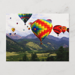 WarmluchtballonRide in de Rockies Briefkaart