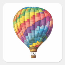 Warmluchtregenboogballon