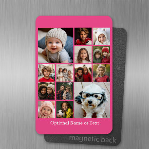Warmpauze Foto Collage - Modern 14 foto-raster Magneet