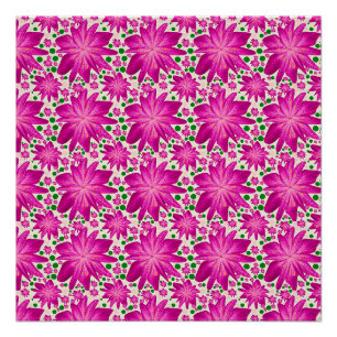 Warmpjes Roze Bloemendessin Perfect Poster
