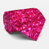 warmroze glitter stropdas (Opgerold)