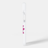 Warmroze hartdraak op wit Case-Mate iPhone case (Achterkant / Links)