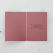 Warmste Kerstgroeten Waterverf Kaars Feestdagen Kaart (Binnen)