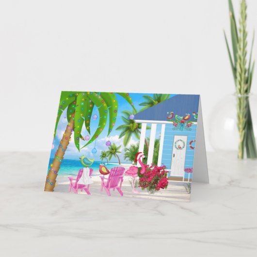 Warmste wensen en kerstmis feestdagen kaart (Voorkant)