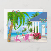 Warmste wensen en kerstmis feestdagenkaart (Voorkant / Achterkant)