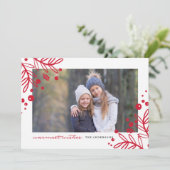 WARMSTE WENSEN Foto Kerst Kaart (Staand voorkant)