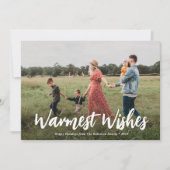 warmste wensen kerst kerstkaart (Voorkant)