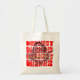 Warmste wensen kerstkerstmis tote bag