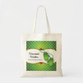 Warmste Wensen met Mitten Christmas Canvas tas (Voorkant)