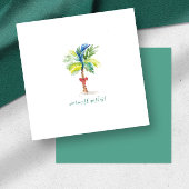 Warmste wensen Mini-kerstpalmboom Notitiekaartje