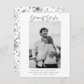 Warmste wensen Paar-kerstfeestkaart Feestdagenkaart (Voorkant / Achterkant)