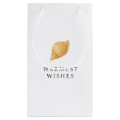Warmste wensen strand moderne kerst klein cadeauzakje (Achterkant)