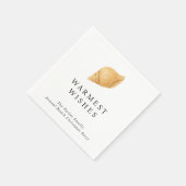 Warmste wensen strand moderne kerst servet (Hoek)