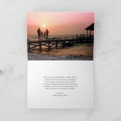 Warmste Wishes Strandfoto Moderne Kerst Feestdagen Kaart (Binnen)