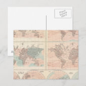 Warmte boven wereldbol briefkaart (Voorkant / Achterkant)