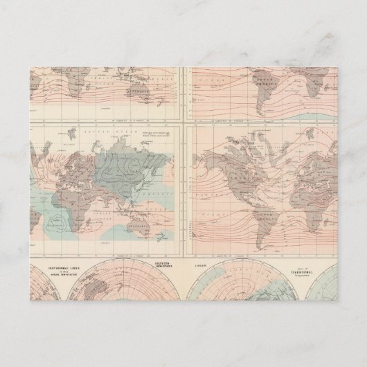 Warmte boven wereldbol briefkaart (Voorkant)