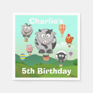 Warmte luchtballondieren Aangepaste dag Servet