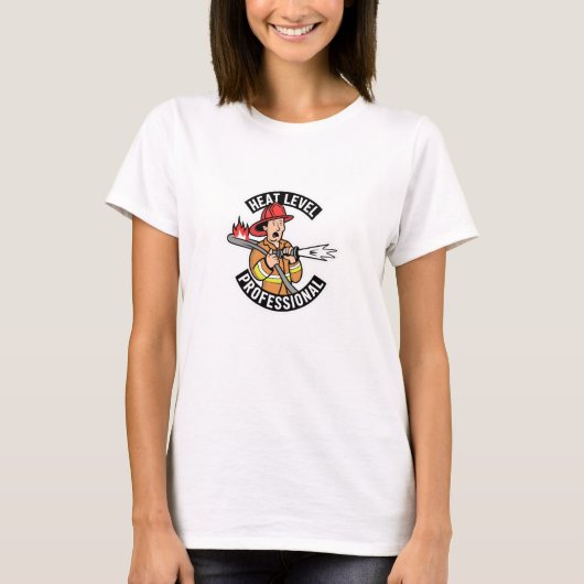 Warmte niveau professioneel t-shirt (Voorkant)