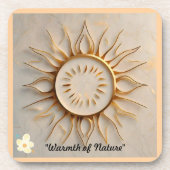 "Warmte van de Natuur" Bier Onderzetter (Voorkant)