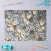 Warmtegevormde bladeren in water tissuepapier (Craft)