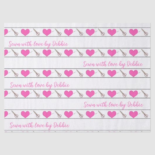 Warmtenaai met aangepaste diepte tissuepapier (Voorkant)