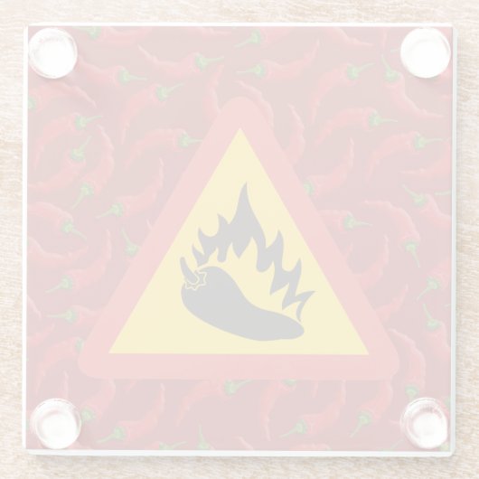 Warmtepepergevarenbord Glazen Onderzetter (Achterkant)