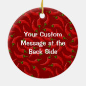 Warmtepepergevarenbord Keramisch Ornament (Achterkant)