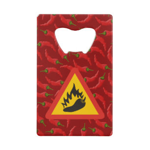 Warmtepepergevarenbord Kredietkaart Flessenopener