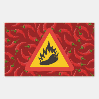 Warmtepepergevarenbord Rechthoekige Sticker