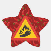 Warmtepepergevarenbord Ster Sticker (Voorkant)
