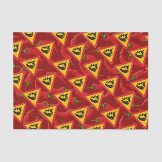 Warmtepepergevarenbord Tissuepapier (Voorkant)