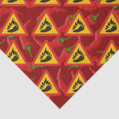 Warmtepepergevarenbord Tissuepapier (Detail)