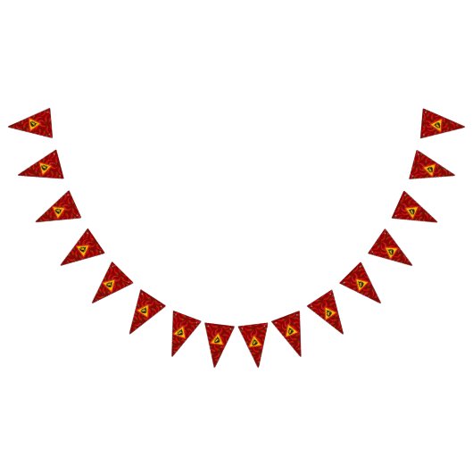 Warmtepepergevarenbord Vlaggetjes (Alle)