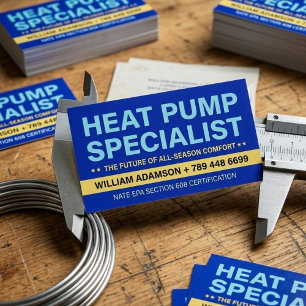 Warmtepumpspecialist HVAC-expertservices Visitekaartje