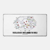 Warmtevlekken over de hele wereld bureaumat (Voorkant)