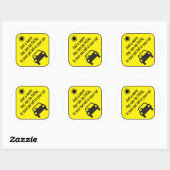 Warmtewaarschuwingsteststicker voor voetauto's ronde sticker (Vel)