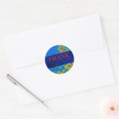 Warmtezoeker bedankt envelop label sticker (Envelop)