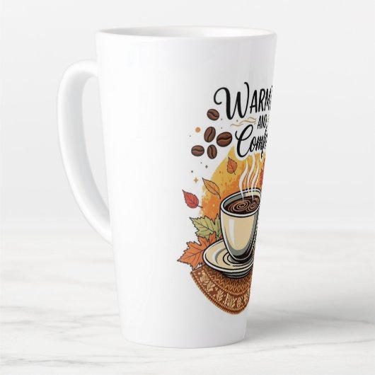 Warmth and Comfort - Cozy Autumn Coffee Latte Mok (Linkerhoek)