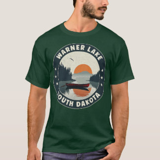 Warner Lake South Dakota zonsondergang T-shirt