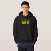 Warning Grumpy Old Git Contains Apparel Hoodie (Voorkant volledig)
